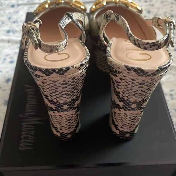 Gucci Calfskin Snake Print Horsebit Platform - Picture 2 of 6